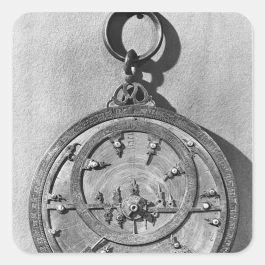 Sticker Carré Astrolabe mauresque, de Cordoue, 1054 (Devant)