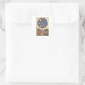 Sticker Carré Astrologie. Les 7 planètes anciennes et l'Ancien T (Sac)