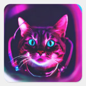 Sticker Carré astronaute (Devant)