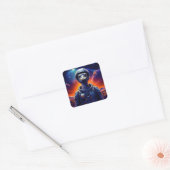 Sticker Carré Astronaute d'Ostrich (Enveloppe)