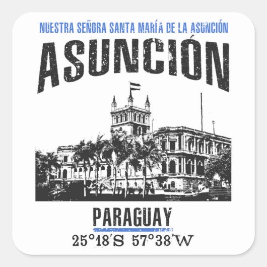 Sticker Carré Asunción (Devant)