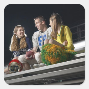 Sticker Carré Athlètes sur des blanchisseurs