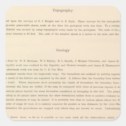 Sticker Carré Atlas de légende (Devant)