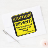 Sticker Carré Attention (Enveloppe)