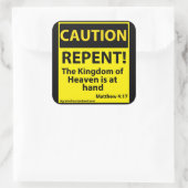 Sticker Carré Attention (Sac)