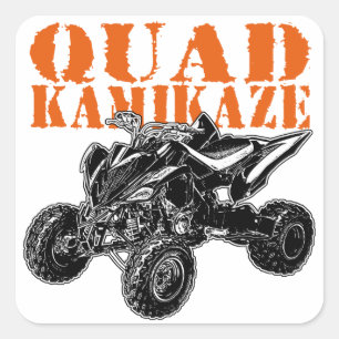 Sticker Carré ATV Quad Kamikaze