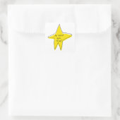 Sticker Carré Au Moins Vous Avez Essayé - Yellow Star - (Sac)
