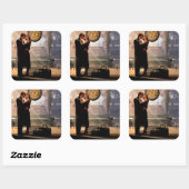 Sticker Carré Au Revoir (Feuille)