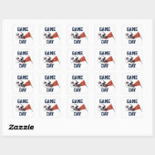 Sticker Carré Auburn University Jeu Day (Feuille)