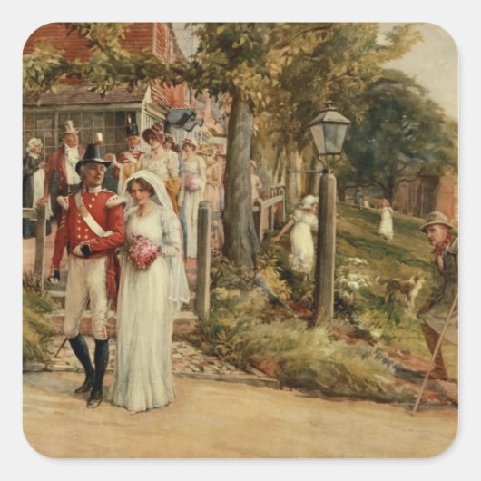 Sticker Carré Aucun Mais Le Courageux Mérite La Foire' (Devant)