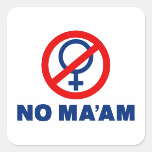 Sticker Carré Aucune Madame