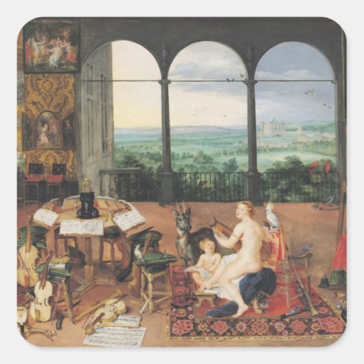Sticker Carré Audience, 1617 (Devant)