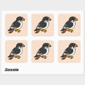Sticker Carré Augur Buzzard Birdorable (Feuille)