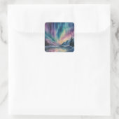 Sticker Carré Aurora Borealis (Sac)