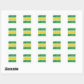 Sticker Carré Aussie Australe (Feuille)