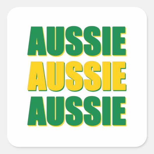 Sticker Carré Aussie Australe (Devant)