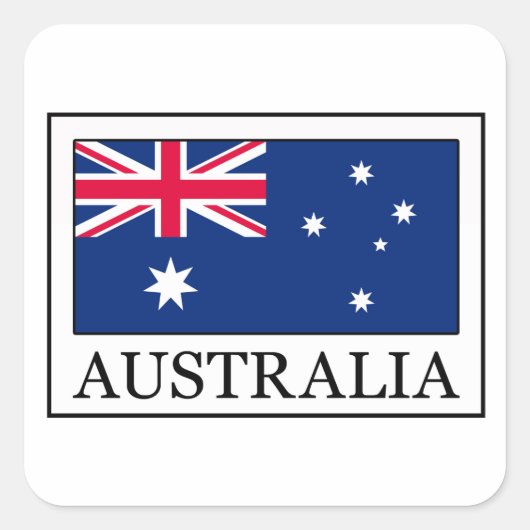 Sticker Carré Australie (Devant)
