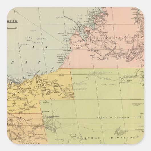 Sticker Carré Australie occidentale (Devant)