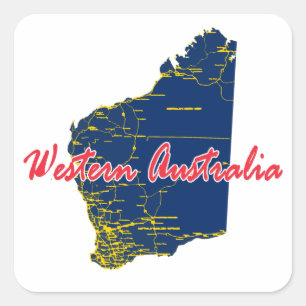 Sticker Carré Australie occidentale