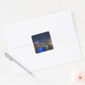 Sticker Carré Australie, Sydney. Skyline avec Opera House vu (Enveloppe)