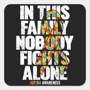 Sticker Carré Autism
