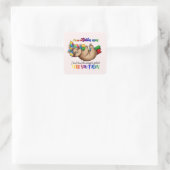 Sticker Carré Autism Mom - Sloth (Sac)