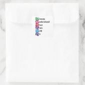 Sticker Carré Autisme Poème Acrostique (Sac)