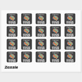 Sticker Carré Autisme Système d'exploitation différent Neurodive (Feuille)