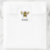 Sticker Carré Autiste | Autisme Be Kind Beekeeper Puzzle Piece (Sac)