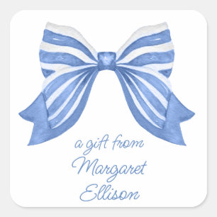 Sticker Carré Autocollants-cadeaux pour cordes bleues