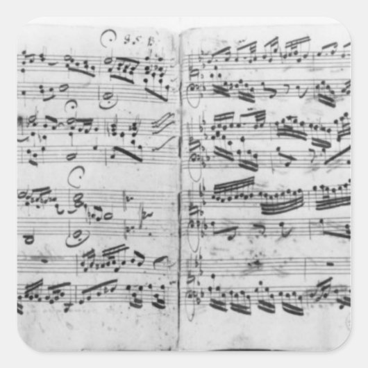 Sticker Carré Autographe de la partita 'Sei gegruesset (Devant)