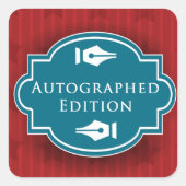 Sticker Carré Autographe Rectangle Edition (Devant)