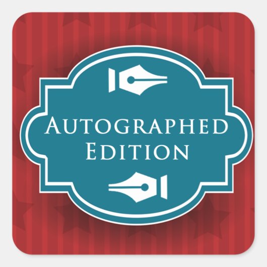 Sticker Carré Autographe Rectangle Edition (Devant)