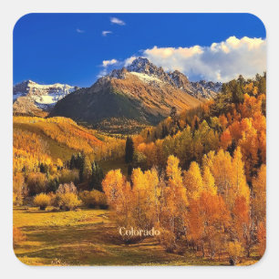 Sticker Carré Automne dans le Colorado
