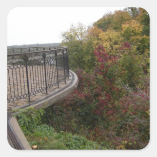 Sticker Carré automne jaune