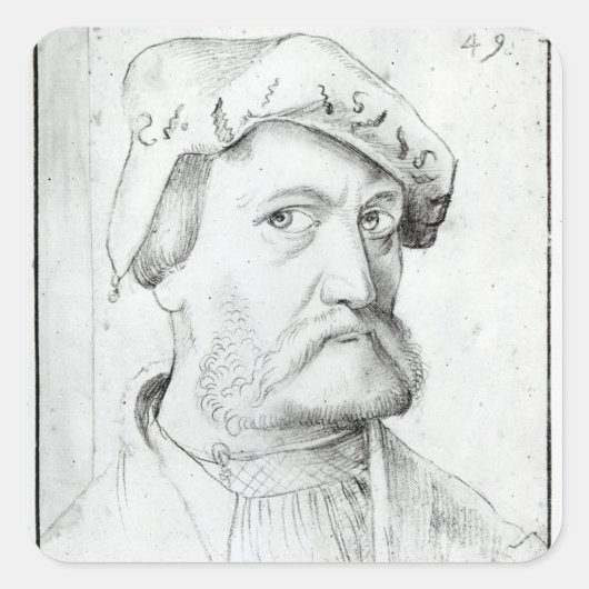 Sticker Carré Autoportrait (Devant)