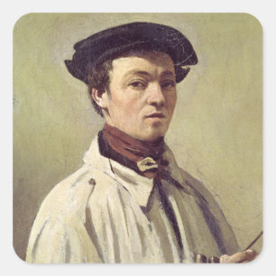 Sticker Carré Autoportrait, c.1840
