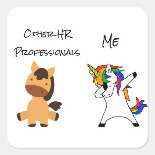 Sticker Carré Autres professionnels des RH Ressources humaines U