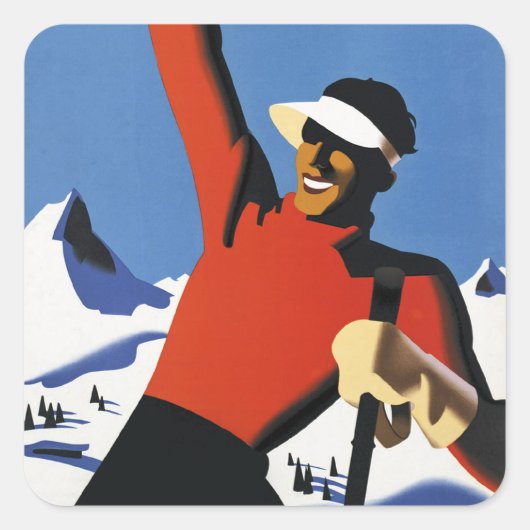 Sticker Carré Autriche (Devant)