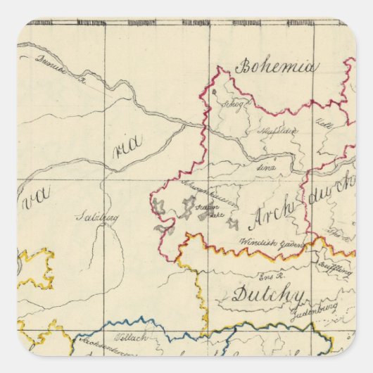 Sticker Carré Autriche 5 (Devant)