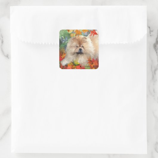 Sticker Carré AUTUMN BLISS chow (Sac)