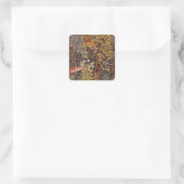 Sticker Carré AUTUMN FOREST ANIMALS Haricots, faisan, Brown Flor (Sac)