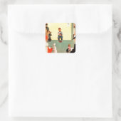 Sticker Carré Aux Vets de Norman Rockwell (Sac)