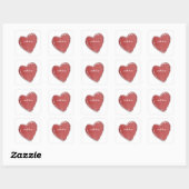Sticker Carré avec amour (Feuille)