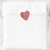 Sticker Carré avec amour (Sac)