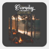 Sticker Carré Aventure sur mon esprit (Devant)