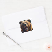 Sticker Carré Aventures d'ours douillettes (Enveloppe)