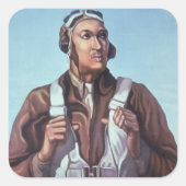 Sticker Carré Aviateurs noirs : Service militaire de combat de 2 (Devant)