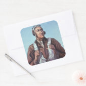 Sticker Carré Aviateurs noirs : Service militaire de combat de 2 (Enveloppe)