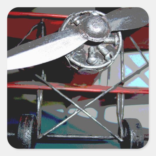 Sticker Carré Avion 2 (Devant)